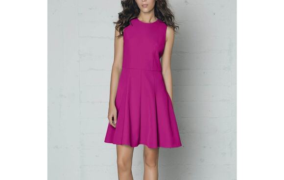 Diane Von Furstenberg Dresses & Skirts - Diane von Furstenberg Fit & Flare Dress Women 6 Pink Scoop Back Zip Casual Party
